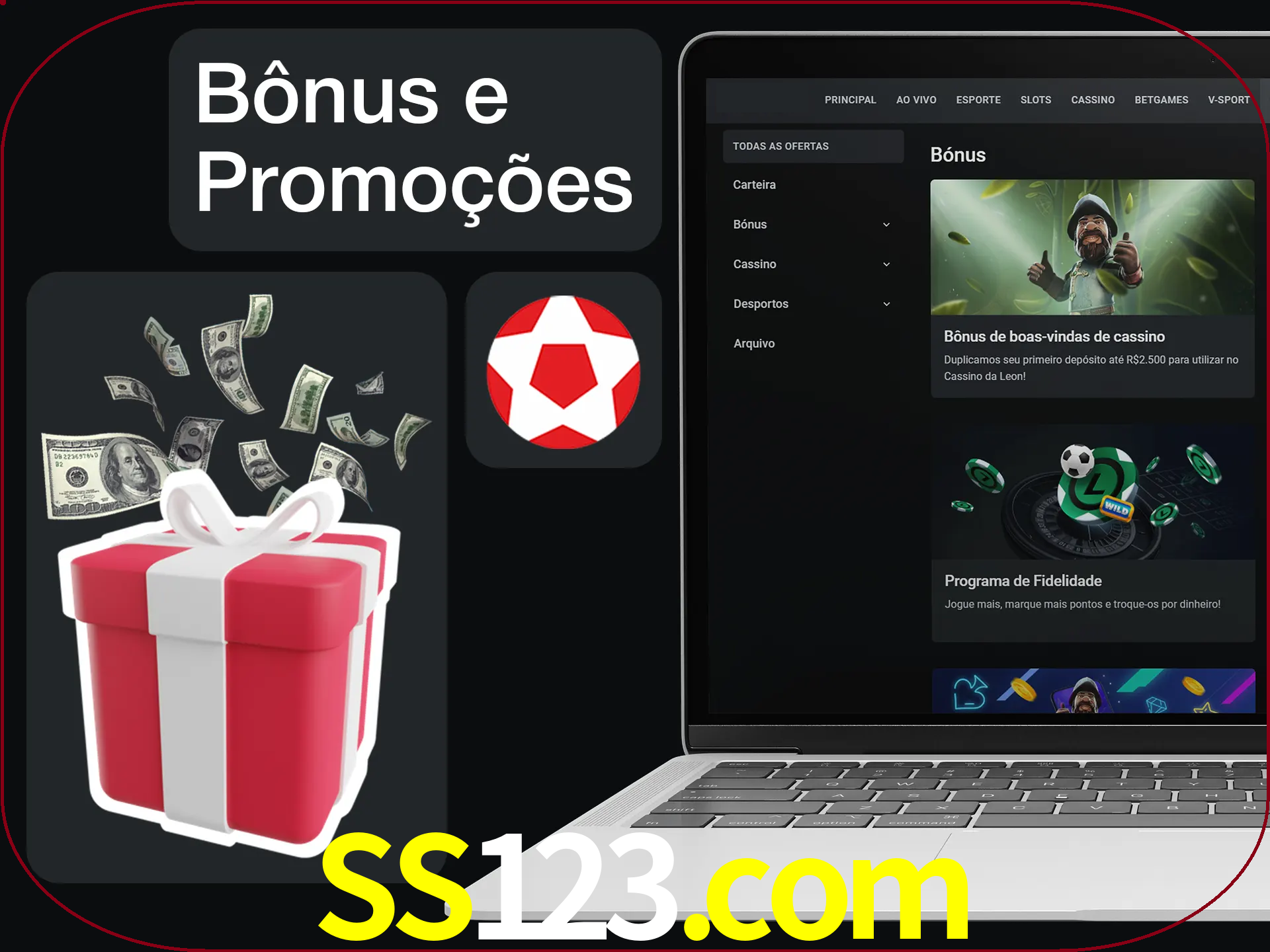 Verifique se há novos bônus e promoções.